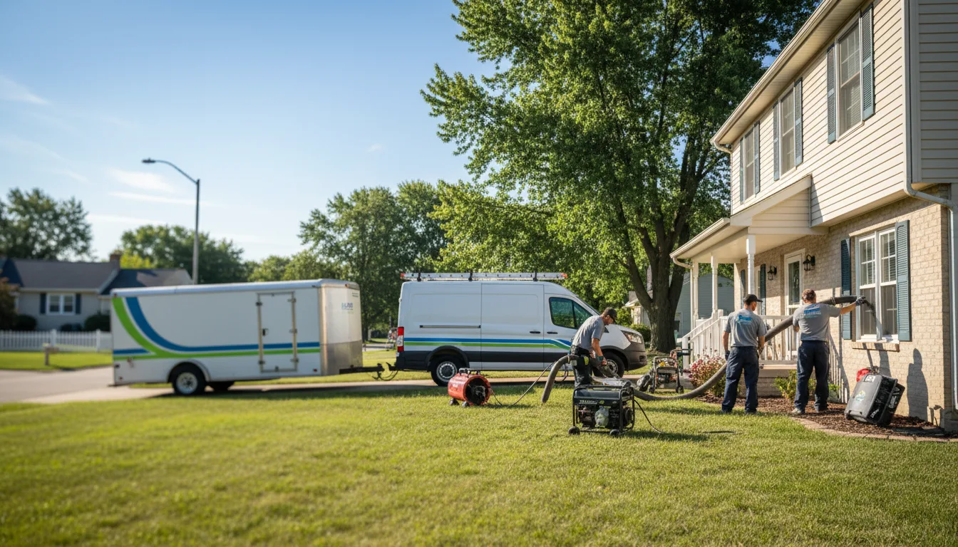 Flooded Basement Restoration And Cleanup With Repair in Rossburg, OH near me